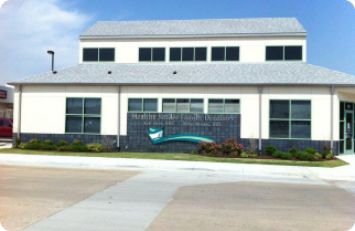 Outside view of dental assisting school building