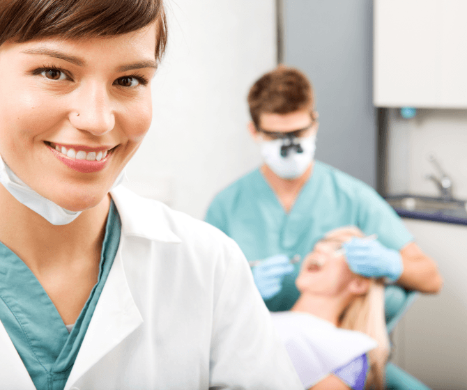 dental team smiling